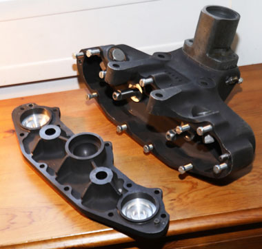 Inside the First Works Type cambox - showing rear cover